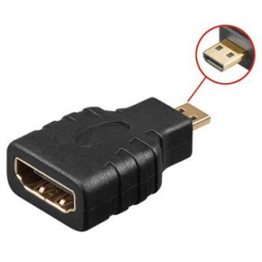 PremiumCord adaptér HDMI-A - micro HDMI-D, F/M