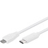 PremiumCord USB-C/male - USB 2.0 Micro-B/Male, biely, 0,6m