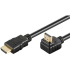 PremiumCord Kábel HDMI+Ethernet, zlac., 90°, 2m