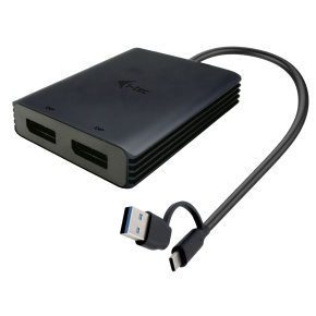 i-tec USB-A/USB-C Dual 4K DP Video adaptér