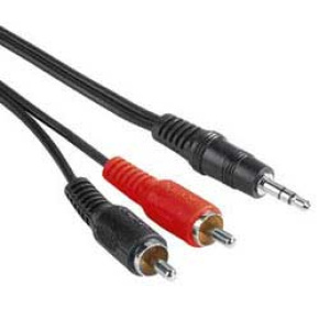 PremiumCord Kábel Jack 3.5mm-2xCINCH M/M 15m