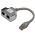 PremiumCord Modulárny RJ45 distribútor 2 porty 10/100Base T