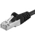 Premiumcord Patch kábel CAT6a S-FTP, RJ45-RJ45, AWG 26/7 2m, čierna