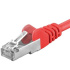 Premiumcord Patch kábel CAT6a S-FTP, RJ45-RJ45, AWG 26/7 3m, červená