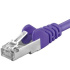 Premiumcord Patch kábel CAT6a S-FTP, RJ45-RJ45, AWG 26/7 0,5 m, fialová