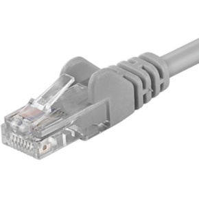 PremiumCord Patch kábel UTP RJ45-RJ45 CAT6 0.5m šedá