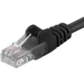 PremiumCord Patch kábel UTP RJ45-RJ45 CAT6 5m čierna