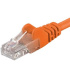 PremiumCord Patch kábel UTP RJ45-RJ45 Cat 5e 0.25m, oranžová