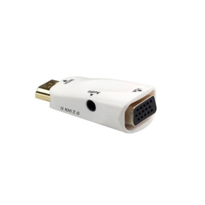 PremiumCord prevodník HDMI na VGA + audio, biely