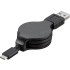 PremiumCord Kábel USB 3.1 C/M - USB 2.0 A/M, charging a sync navíjací kábel 1m