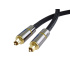 PremiumCord Optický audio kábel Toslink, OD: 7mm, Gold-metal design + Nylon 1m