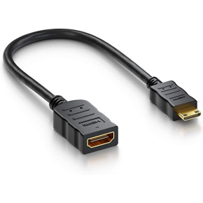 PremiumCord Flexi adaptér HDMI Typ A samica - mini HDMI Typ C samec pre ohybné zapojenie