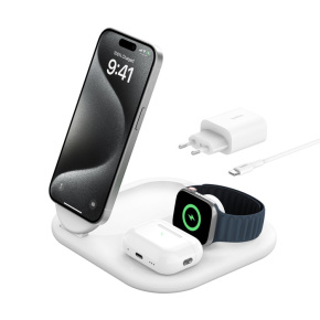 Belkin BOOST CHARGE Qi2 15w Magnetic 3in1, biely