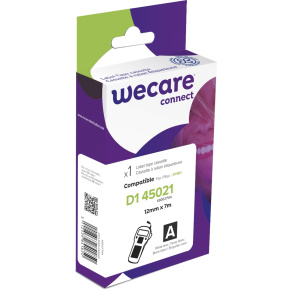 WECARE ARMOR páska kompatibilná s DYMO S0720610,White/Black,12MM*7M