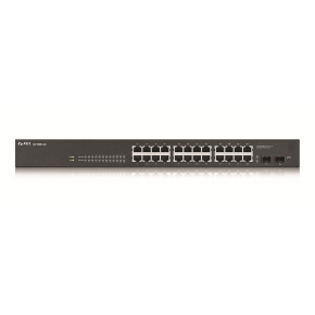 ZYXEL 24xGb 2xSFP fanless rack web sw.GS1900-24 v2