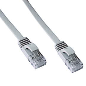 DATACOM Patch cord UTP CAT6 0,5m šedý FLAT plochý