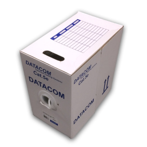 DATACOM FTP drôt CAT5E PVC, Eca 305m biely