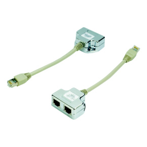 DATACOM "Y" adaptér STP CAT5E PC/PC+TEL