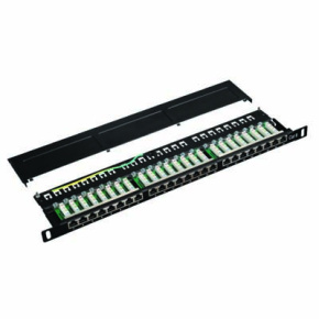 DATACOM Patch panel 19" STP 24 port CAT6 LSA 0,5U