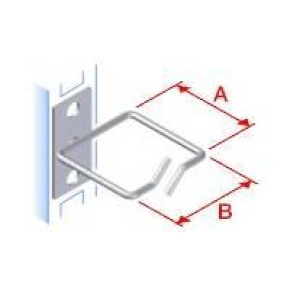 Vyväzovací háčik 40x40 D1 kov ľavý fix, čelný gate