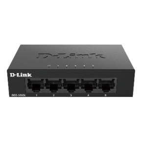 D-Link DGS-105GL Kovový 5-portový Gigabit stolný switch