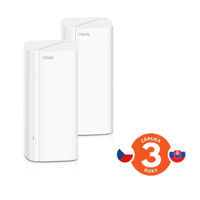 Tenda Nova EX12 (2-pack) WiFi6 AX3000 Mesh Gigabit systém, 6xGLAN/GWAN, WPA3, VPN, SMART CZ aplikácie