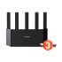 Tenda TX2L Pro AX1500 WiFi 6 Mesh Router, 1x GWAN, 3x GLAN, IPv6, 5x 6dBi anténa, WPA3, CZ App