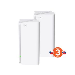 Tenda Nova MX15 Pro (2-pack) WiFi 6 AX5400 Mesh Gigabit systém, 6x GLAN/GWAN, WPA3, VPN, CZ app