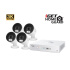 iGET HGDVK83304 - Kamerový 3K set, 8CH DVR + 4x kamera 3K, zvuk, LED, SMART W/M/Andr/iOS