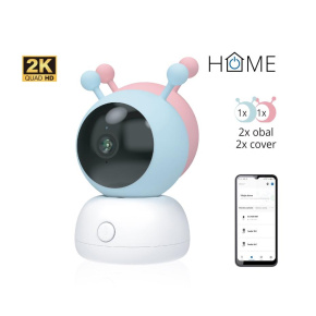 iGET HOME Camera CS2 Baby - WiFi 2K IP kamera a opatrovateľka, nočné videnie, audio, 2x obal, teplota