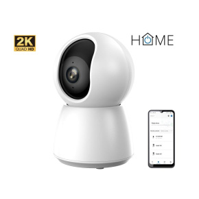 iGET HOME Camera CS4 White - WiFi 2K IP kamera, nočné videnie, audio, RJ45, auto tracking