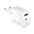 Rýchlonabíjačka do siete Forever GaN TC-06-33AC PD QC 1x USB-C 1x USB 33W biela