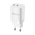 Rýchlonabíjačka do siete Forever TC-05-35CC GaN PD 2x USB-C 35W biela