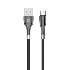 Dátový kábel Forever Sleek USB/USB-C 1m 3A čierny