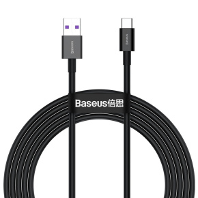 Baseus Dátový kábel Superior Series USB/USB-C 66W 2m (11V 6A) čierny