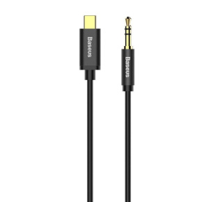 Baseus audio kábel Yiven z USB-C na Jack 3,5 mm čierny