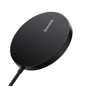 Baseus Bezdrôtová nabíjačka do siete Simple Mini3 15W USB-C čierna