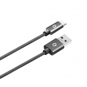 ALIGATOR PREMIUM 2A kábel, USB-C, čierny