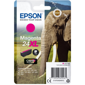 Epson Singlepack Magenta 24XL Claria Photo HD Ink