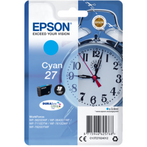 Epson Singlepack Cyan 27 DURABrite Ultra Ink