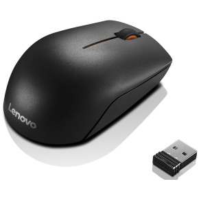 Lenovo 300/Kancelárska/Optická/Bezdrôtová USB/Čierna